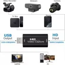 Carte acquisition 4K HDMI, USB 2.0 1080P