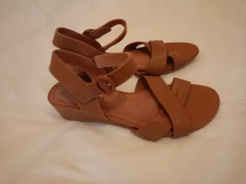 Sandale Femme Damart Cuir Neuf