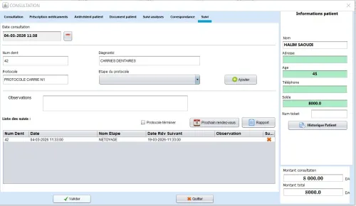 LOGICIEL CLINIQUE DENTAIRE