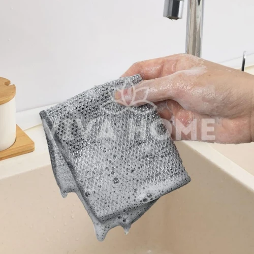Lavettes en Maille Ultra-Hygiéniques - Lot de 20 Pièces Nettoyage Sans Résidus