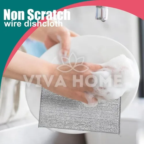 Lavettes en Maille Ultra-Hygiéniques - Lot de 20 Pièces Nettoyage Sans Résidus