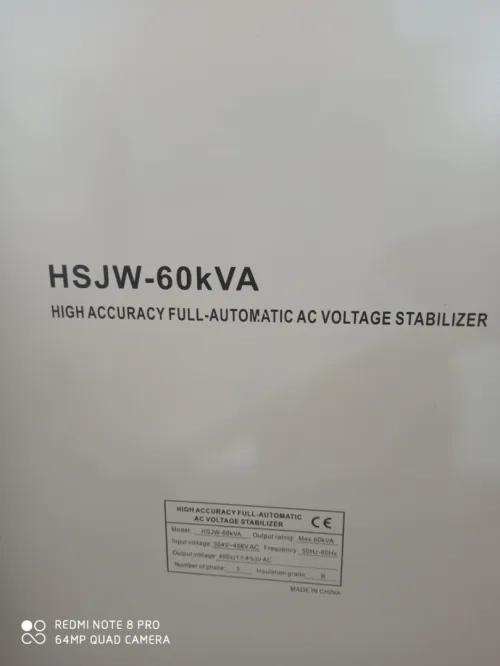 Stabilisateur de tension AC entièrement automatique himel HSJW-60KVA 
