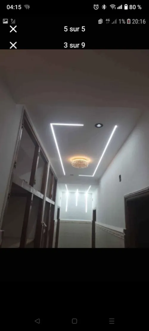 BA13 placoplâtre et led profil 