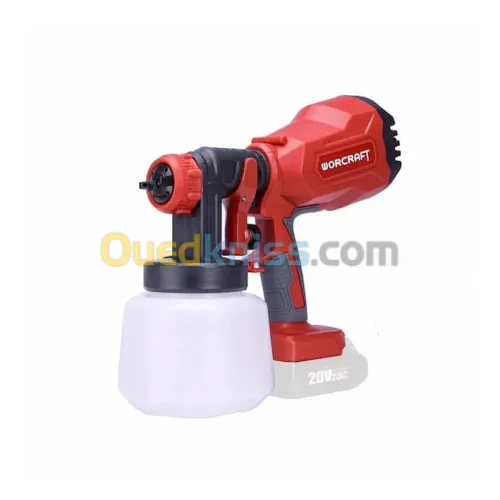 Pistolet de peinture à batterie solo (ni chargeur ni batterie) 20V CSG-S20LiA WORCRAFT