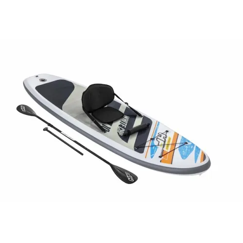 Paddle SUP White Cap Hydro-Force 305 x 84 x 12cm convertible en kayak avec siège,cale-pieds, BESTWAY
