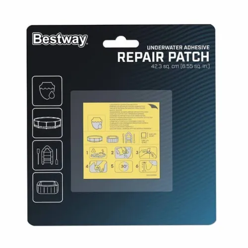 Lot de 10 patchs de réparation pour piscines 6.55 cm2 62091 BESTWAY