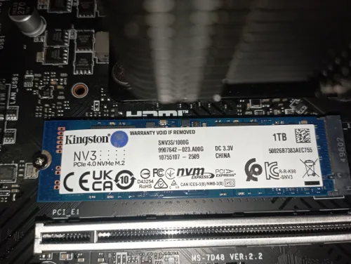SSD Nvme Kingston 1 to