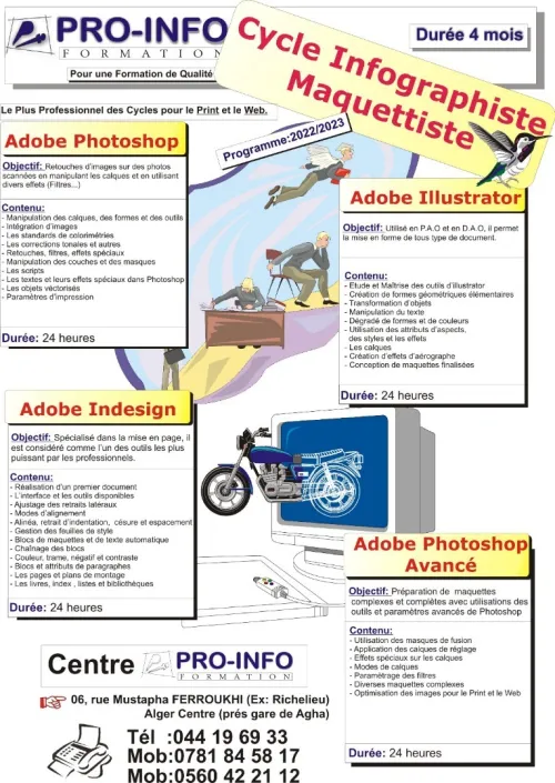Formation: Infographiste, Maquettiste Professionnel