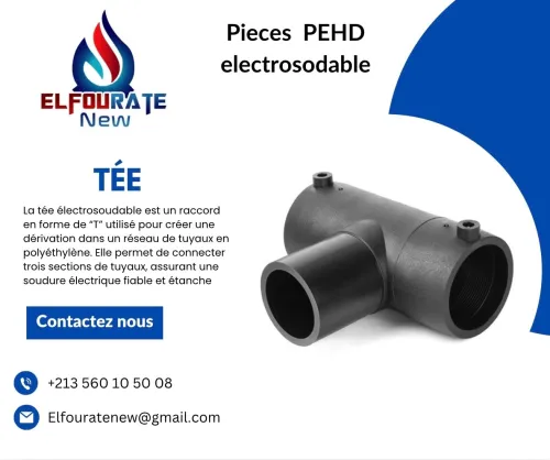 Pieces PEHD electrosodable et bout a bout et mécanique 