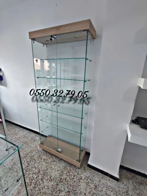 Armoire d'exposition en verre 85cm 