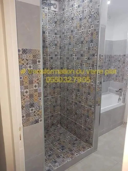 Douche a l'italienne sûr mesure 