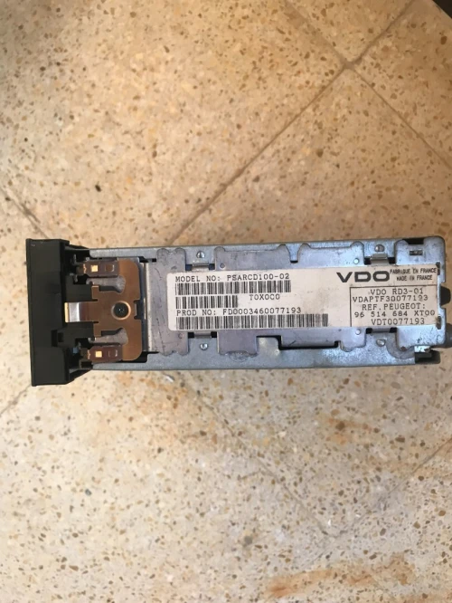 Autoradio CD origine VDO RD3-01 - Peugeot 206 - Berlingo - Partner