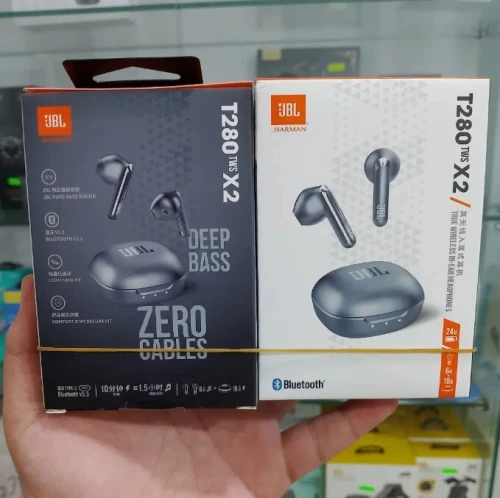 JBL Tune 280 tws X2 Écouteurs intra-auriculaires sans fil, Bluetooth, Son Pure Bass JBL, étanche