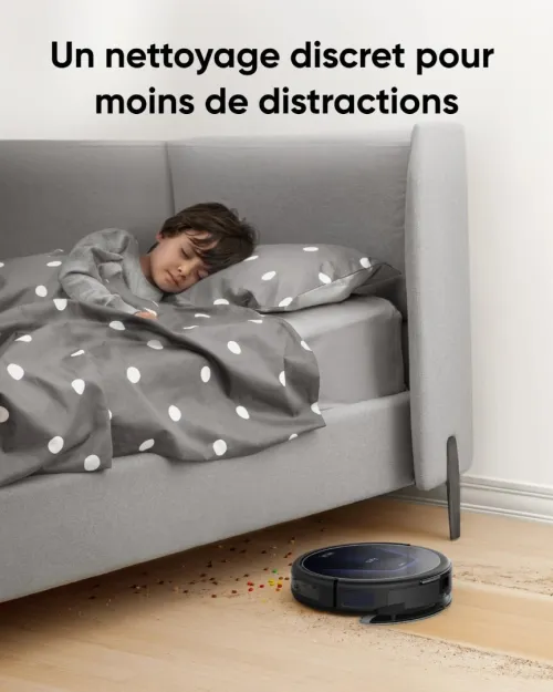 eufy G50 Aspirateur Robot avec Puissance d'aspiration de 4 000 Pa- Poils d'animaux- sols durs, Tapis