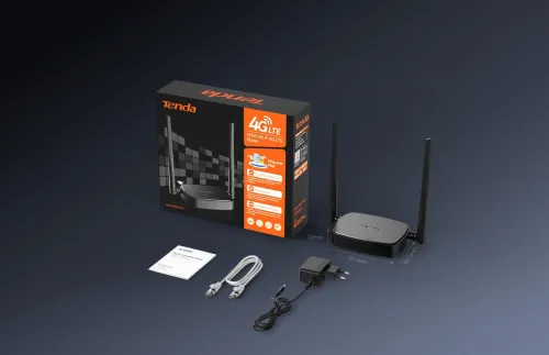 Modem 4g lte tenda 4G03 pro, 2antenne, 2 entre rj45, 300mbps