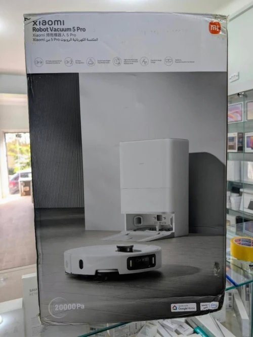 XIAOMI Robot Vacuum 5 Pro, Aspiration 20 000 Pa, IA Évitement d'obstacles, Reconnaissance de saleté, Station AutoNettoyage à Eau Chaude
