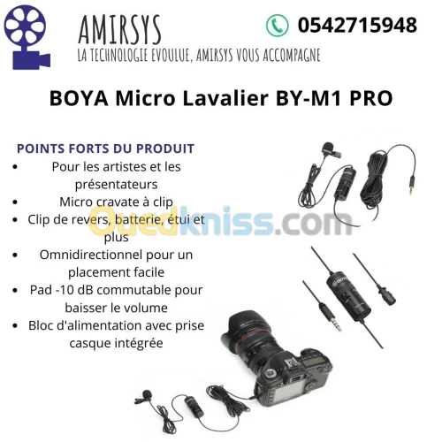  Micro cravate BOYA  BY-M1 PRO