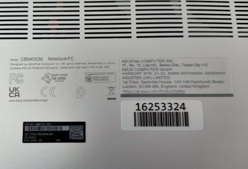 ASUS ExpertBook Chromebook Plus Core Ultra7 16 Go 512 SSD (Verrouille)