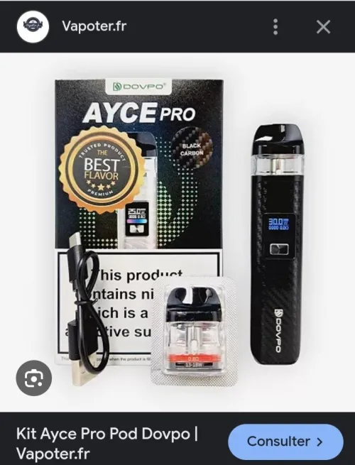 Cigarette électronique Dovpo Ayce pro