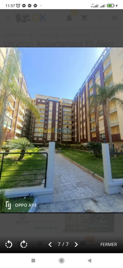 Location Appartement F4 Alger Ouled fayet