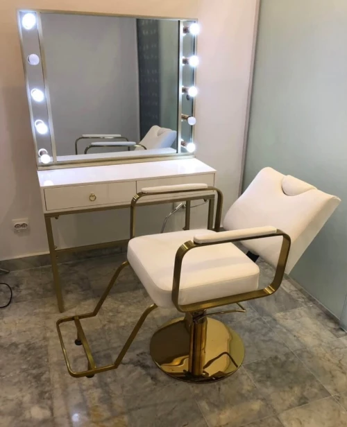 Coiffeuse lumineuse + fauteuil professionnel (Importation)