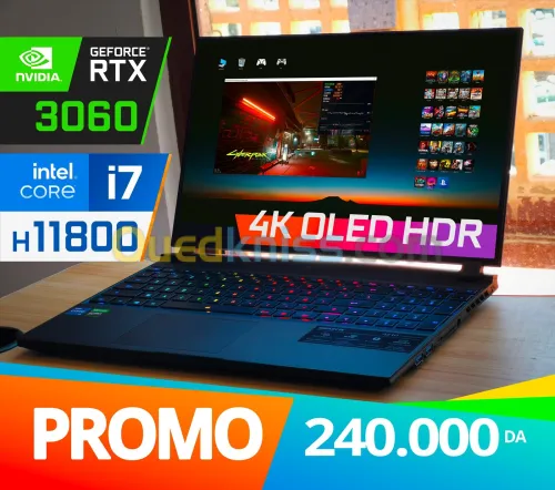 GIGABYTE AERO 15 ⍟ OLED 4K HDR ⍟ RTX 3060 ⍟ I7 11800H ⍟ 1TB SSD ⍟ 16 GB (Gaming Laptop Studio)