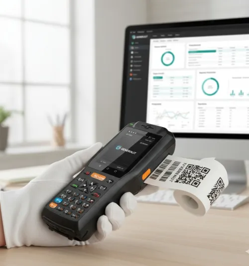 LECTEUR CODE A BARRE PDA SANS FIL BLUETOOTH AVEC AFFICHEUR BRC 2D POSLUX