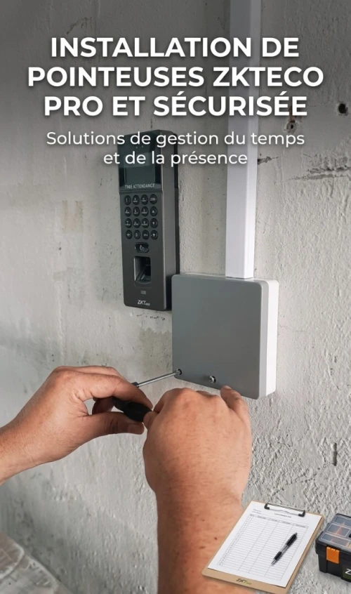 INSTALLATION DE POINTEUSES ZKTECO