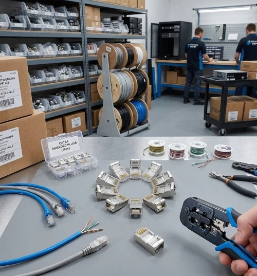 CONNECTEUR RESEAU RJ 45 CAT6 METAL