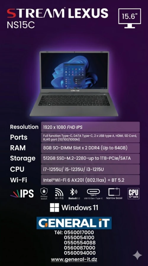LAPTOP STREAM LEXUS NS15C