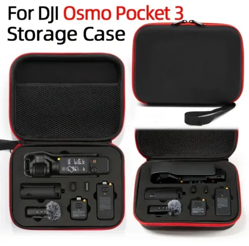 Pochette DJI Osmo Pocket 3 (zip rouge)