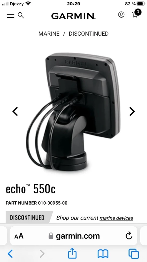 Sondeur Garmin écho 550c
