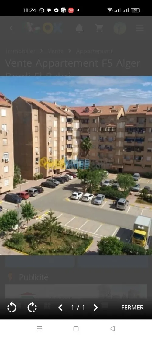 Vente Appartement Duplex F5 Alger Bordj el bahri