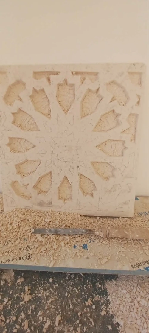 Plâtre marocain Platre sculpté ,plâtre traditionnelle  belldi, platre arabo andalous