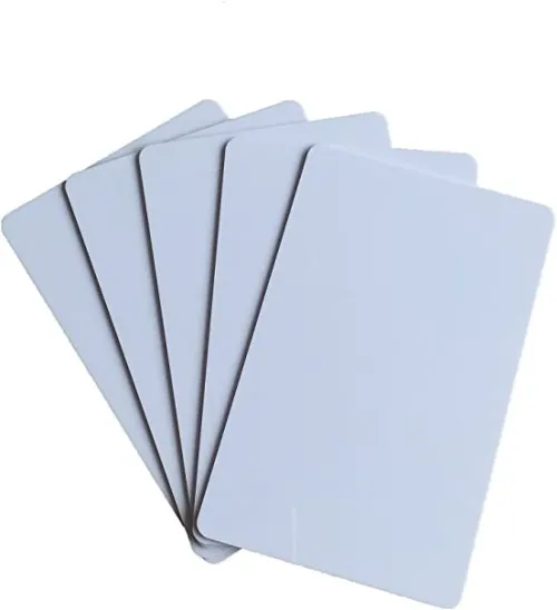 Carte PVC Blanche 0.76mm- CR80