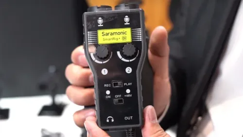 Sennheiser MKE600 + carte son Saramonic Smartrig+