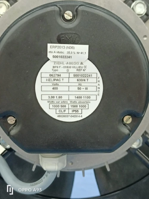Ventilateur hélicoïde