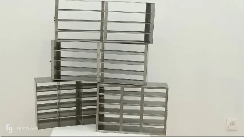 rack (Grille ) en inox  inoxydable pour congélateur ultra basse température , enceinte climatique , Étuve ...