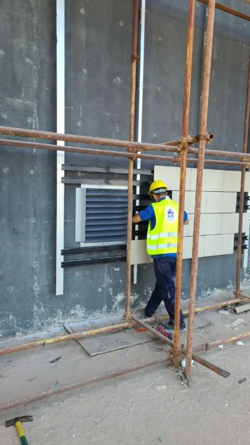 décoration des façades -mur rideau -façade ventilée 