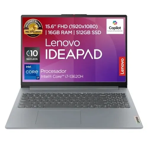 Lenovo IdeaPad Slim 3i Core I7-13620H/16Go DDR5/512Go SSD/Ecran IPS 15.3 Pouces WUXGA/Intel UHD/Clavier AZERTY/Wi-Fi 6/Windows 11 Pro