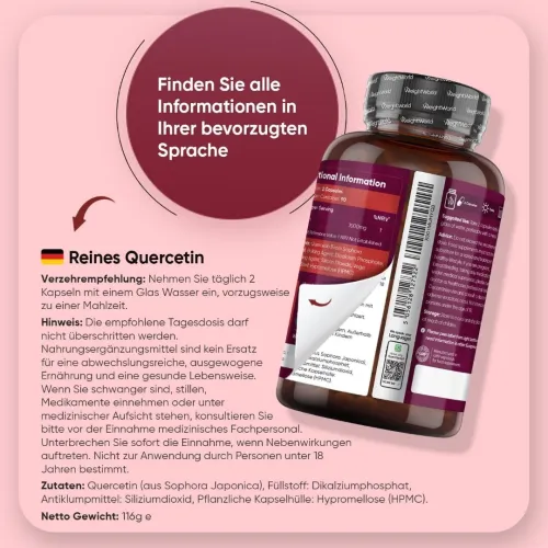 Quercetine - 1000mg - 180 Capsules