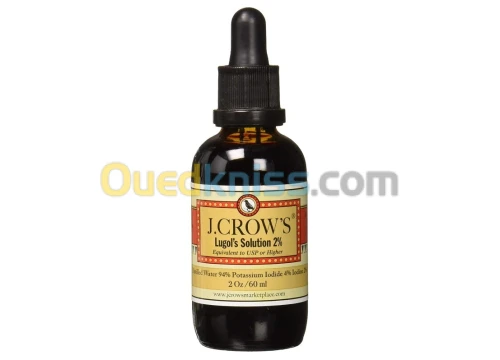 J CROW'S Lugol's Solution D'Iode 2%