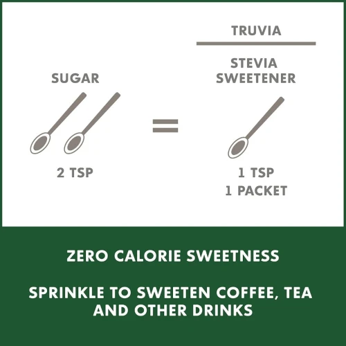 TRUVIA - Edulcorant Naturel, Stevia, Zéro Calorie Alternative Au Sucre 280g