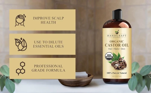 Castor Oil - Huile De Ricin Biologique 100% Pure Et Naturelle 473ml