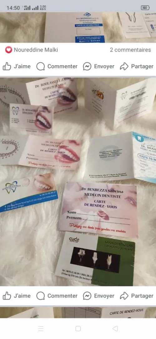 Carte de rendez vous 