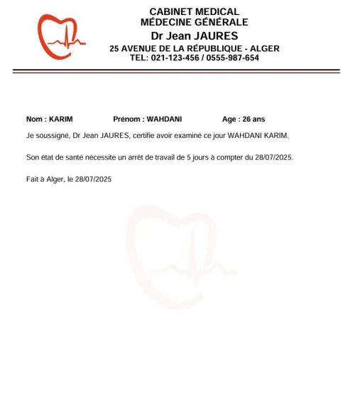 LOGICIEL GESTION DU CABINET MEDICAL