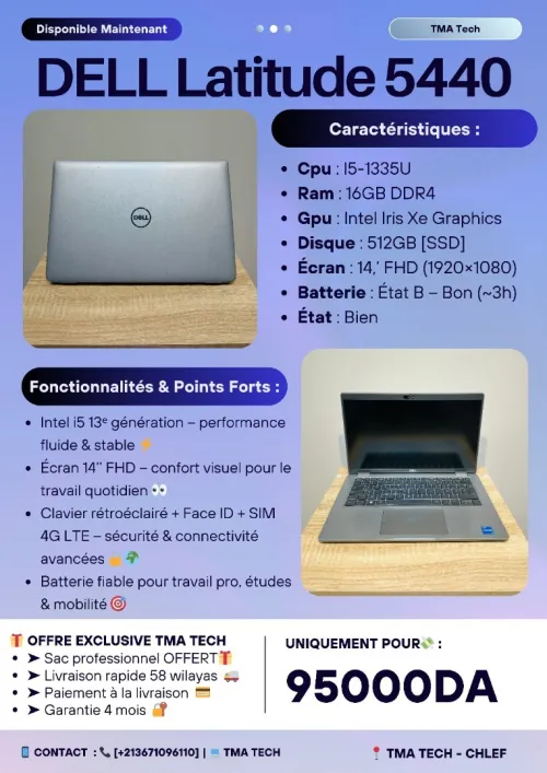 [VENDU] DELL Latitude 5440  i5-1335U 16/512G
