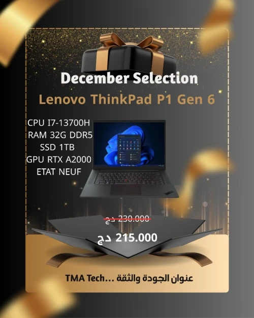 [VENDU] Lenovo ThinkPad P1 Gen 6   I7-13700H  32/1T  RTX A2000