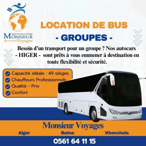 Location de bus pour vos voyages et sorties