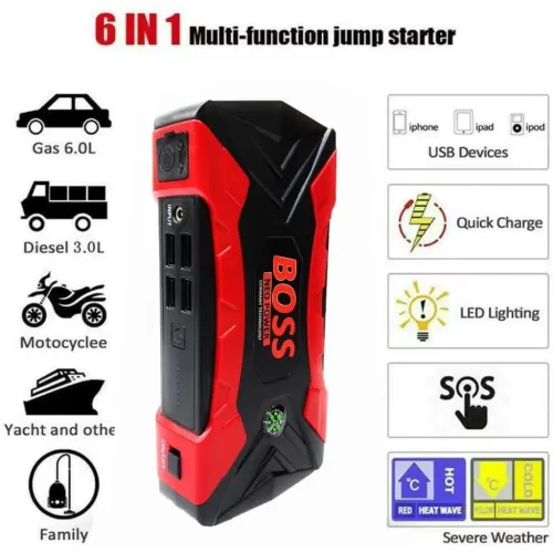 Démarreur Multifonction 99800mAh avec Compresseur d'Air   بادئ تشغيل متعدد الوظائف
